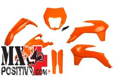 COMPLETE PLASTIC KIT KTM EXC 125 2014-2016 UFO PLAST KTKIT524F127 CON FARO ARANCIA