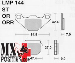 BRAKE PADS KAWASAKI KMX 50 1988 ATHENA LMP144   