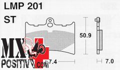 BRAKE PADS KTM LC4 600 1988-1988 ATHENA LMP201   