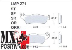 BRAKE PADS KTM LC4 640 1999 ATHENA LMP271   