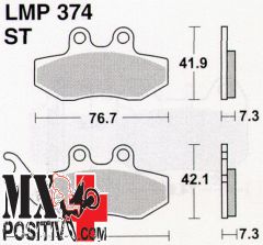 BRAKE PADS BETA URBAN 125 2010-2010 ATHENA LMP374   