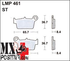 PASTIGLIE FRENO BETA RR 4T 2008-2010 ATHENA LMP461   