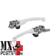 KIT LEVE FRENO FRIZIONE ANTIROTTURA YAMAHA YZ 250 2001-2007 POLISPORT P8487200011 BIANCO