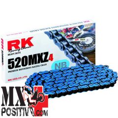 CATENA KTM SX-F 350 2011-2023 RK EXCEL RK520MXZ4120B PASSO 520 120 MAGLIE BLU / BLUE