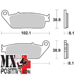 FRONT BRAKE PADS KYMCO XCITING 500I 2005-2011 SBS 65618305 183MS MS SINTERIZZATA