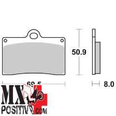 FRONT BRAKE PADS KTM DUKE 620 1994-1998 SBS 6565665 566HS SINTERIZZATA