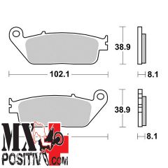 FRONT BRAKE PADS KAWASAKI Z 650 2017-2021 SBS 656627P SP - EVO SINTER