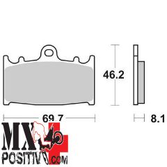 PASTIGLIE FRENO ANTERIORE SUZUKI BANDIT 400 1993-1997 SBS 6566315 631HS HS SINTERIZZATA