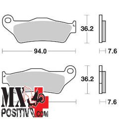 FRONT BRAKE PADS DUCATI MULTISTRADA V4 PIKES PEAK 2021-2024 SBS 65667102 671CS CS ORGANICA