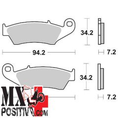 PASTIGLIE FRENO ANTERIORE BETA RR 450 2013-2014 SBS 65669402 694CS ORGANICA FUORISTRADA