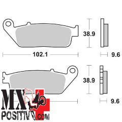 FRONT BRAKE PADS HONDA VT 750 C4 BLACK WIDOW 2004-2007 SBS 6567005 700HS HS SINTERIZZATA