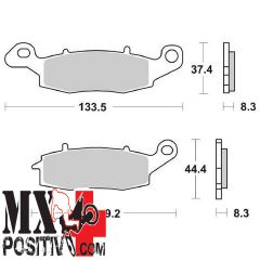 FRONT BRAKE PADS KAWASAKI Z 750 S (SEMICARENATA) 2005-2006 SBS 6567045 704HS HS SINTERIZZATA