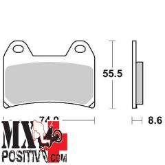 FRONT BRAKE PADS MV AGUSTA BRUTALE 800 RR 2015-2021 SBS 6567065 706HS HS SINTERIZZATA