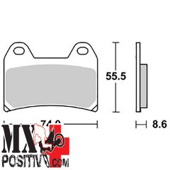 FRONT BRAKE PADS DUCATI MULTISTRADA 1200 S GRANTURISMO 2013-2014 SBS 656706P SP - EVO SINTER