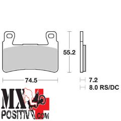 PASTIGLIE FRENO ANTERIORE HONDA VTR 1000 SP1 2000-2001 SBS 6567345 734HS HS SINTERIZZATA