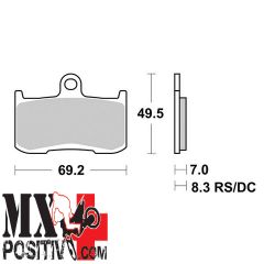 PASTIGLIE FRENO ANTERIORE TRIUMPH TIGER 850 SPORT 2021-2022 SBS 656782P SP - EVO SINTER