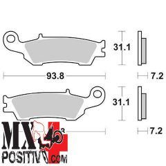 FRONT BRAKE PADS YAMAHA YZ 125 2022-2024 SBS 6568404 840SI SI SINTERIZZATA FUORISTRADA