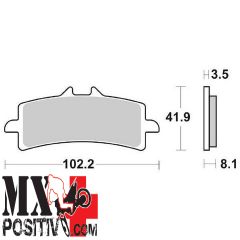 PASTIGLIE FRENO ANTERIORE DUCATI 1198 S 2009-2011 SBS 6568415 841HS HS SINTERIZZATA