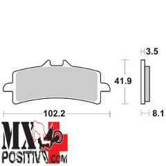 FRONT BRAKE PADS DUCATI PANIGALE V4 S 2018-2024 SBS 6568415 841HS HS SINTERIZZATA