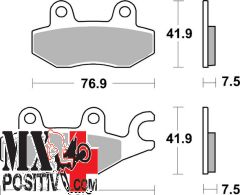 PASTIGLIE FRENO ANTERIORE KAWASAKI NINJA 400 2018-2023 SBS 6569559 955DC DUAL CARBON