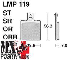 BRAKE PADS BETA QUADRA CHRONO 502 50 1997 ATHENA LMP119   