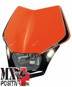 LIGHT PLATE V-FACE LED KTM EXC 250 2001-2002 RACETECH R-MASKARNR009 ARANCIONE