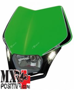LIGHT PLATE V-FACE LED KAWASAKI KXF 250 2013-2016 RACETECH R-MASKVENR009   VERDE KXF